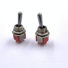 JEC JMS-202-A1G 6pin DPDT on off on small toggle switch 250v wholesale